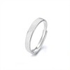 Promise Rings for Couples - Matching Adjustable Rings for BF and GF – Sophisticated, 925 Silver, Matte Brushed Finish Rings - 4 of 4