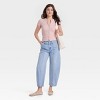 Women's Mid-Rise Barrel Leg Ankle Jeans - Universal Thread™ - 3 of 3