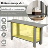 Kumasinova 62.9" Solid Wood Console Table with Metal Accents,Minimalist Entryway Table with Built-in Shelf,Modern Sofa Table for Hallway,Living Room - 4 of 4