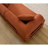 78.5" Corduroy Folding Convertible 3-Seater Sofa with Sleeper & DIY Modular Design - 3 of 4