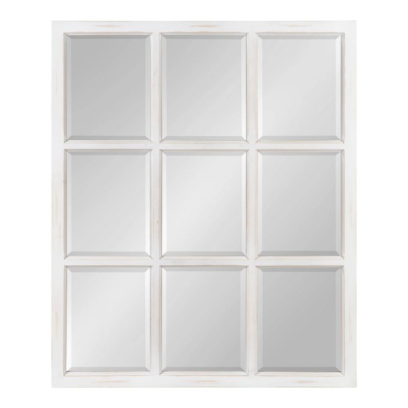 26&#34; x 32&#34; Hogan Windowpane Wall Mirror White - Kate &#38; Laurel All Things Decor, 1 of 7