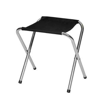 KCT Black Telescopic Stool Travel Chair Collapsible Camping