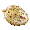 Miss Christmas 5.5 Inch Soft Pastel Pink And Gold Faberge Egg Christmas Tree Ornament , Christmas Decor Christmas Holiday Easter (1PC) - 4 of 4