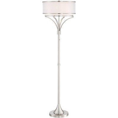 possini euro design white flower floor lamp