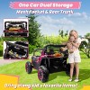 JOYRACER 24 Volt 4X4 Ride on Toys with 2 Seat, 600W Power UTV Car 4 Wheeler for Big Kids with Remote Control, Storage, 3 Speeds, Bluetooth Music - 4 of 4