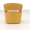 SEYNAR Modern Glam Velvet 360 Degree Swivel Open-Back Accent Armchair Set of 2 - 2 of 4