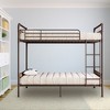 COZONY Twin Over Twin Bunk Bed Frame, Metal and MDF Loft Bed for Kids & Teens, Sturdy Bedroom Furniture, Space-Saving Design with Full Support - 4 of 4