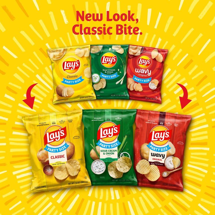 Lay's Sour Cream & Onion Flavored Potato Chips - 7.75oz, 3 of 7