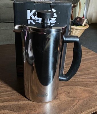 Kaffe French Press Coffee Maker. Food-grade Double-Wall Stainless Steel