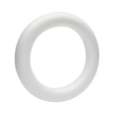 Bright Creations 3 Pack White Foam Ring Circles for Crafts, Wreath Forms, Craft Supplies (11 Inches)