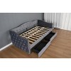 VYNXARIA Upholstered Daybed with Storage Drawers ¨C Twin Size, Grey - 4 of 4
