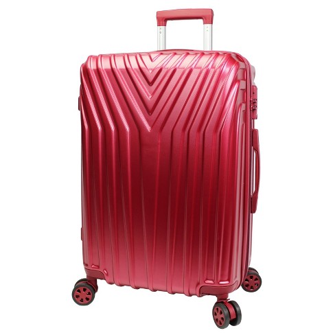 World Traveler Skyline Hardside 24-inch Spinner Luggage - Burgundy : Target