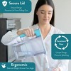 Perfect Pour 6-Cup Water Filter Pitcher, Reduces Microplastics, BPA Free, NSF Certified, Includes 1 Evolve+ Filter, Blue - image 4 of 4