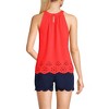 Lands' End Women's Lightweight Jersey Eyelet Tank Top - 2 of 4