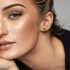EVERLY JEWELRY | 10k Gold Knot Stud Earrings - Multiple Metal Color Options - 4 of 4