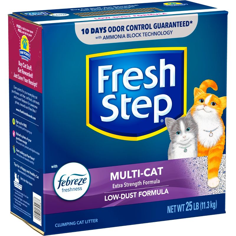 Fresh Step Multi-Cat Scented Litter with the Power of Febreze Clumping Cat Litter , 4 of 13
