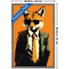 Trends International Andreas Magnusson - Fox In a Suit Framed Wall Poster Prints - 3 of 4