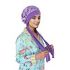 Anna-Kaci Women Silk Bonnet for Sleeping Satin Hair Bonnet with Butterfly Print and Adjustable Tie Band - 4 of 4