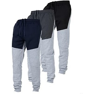 Ultra Performance Mens 3 Pack Fleece Active Tech Joggers | Active Bottoms with Zipper Pockets 3pk - 1 of 4