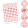 Big Dot of Happiness Rose Gold Grad - 2025 Graduation Party Round Candy Sticker Favors - Labels Fits Chocolate Candy (1 sheet of 108) - 2 of 4