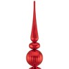 Northlight Shiny Ball Finial Tower Commercial Christmas Decoration - 4.5' - Red - 3 of 4