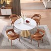 Set of 4 Dining Chair with Metal Legs for Dining Room, Living Room, or Home Office -Morden Fort - 3 of 4