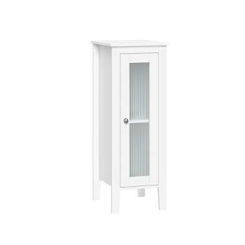 Bathroom Single Door Cabinet - White