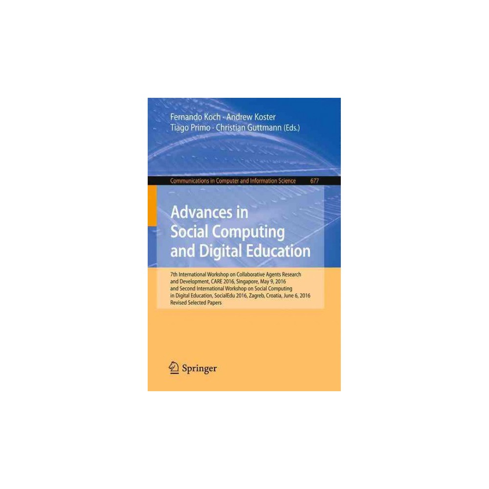 ISBN 9783319520384 product image for Advances in Social Computing and Digital Education : 7th International Workshop  | upcitemdb.com