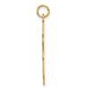 Black Bow Jewelry 14k Yellow Gold Satin Girl Engravable Charm or Pendant, 16mm - 2 of 4