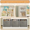 SKRAN Kids Bookcase and Bookshelf,Multi-Functional Bookcase with 3 Collapsible Fabric Drawers,Toy Storage Organizer for Bedroom, Playroom - 4 of 4