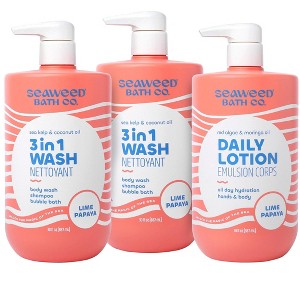 Seaweed Bath Co. Head to Toe Hydration Set - 3-in-1 Hydrating and