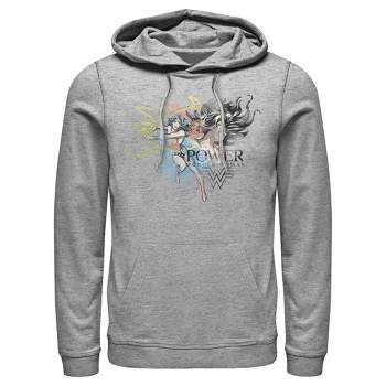 Men's Wonder Woman 1984 Fight For Justice Pull Over Hoodie - Athletic  Heather - X Large : Target