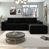 Modular Sectional Sofa with Deep Seats & Reversible Chaise – Corduroy Couch for Living Room -3irtyhousy - 3 of 4
