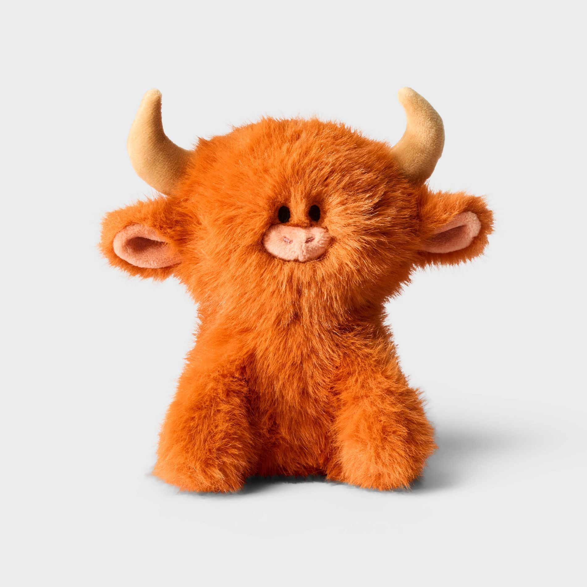 6" Fluffy Cow Stuffed Animal - Gigglescape™