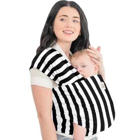 KeaBabies Original Baby Wraps Carrier, Baby Sling Carrier, Stretchy Infant  Carrier for Newborn, Toddler (Trendy Black)