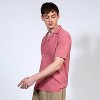 Campus Sutra Men Men's Flamingo Pink Oversized Interwine Shirt - 3 of 4