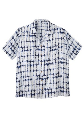 KingSize KS Island Printed Rayon Short-Sleeve Shirt