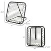 Soccer Rebounder Net, 3' x 3', Angle Adjustable Portable Training Goal Net with Quick Folding Design, Sturdy Metal Tube - 3 of 4