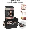 Paaaawaters Extra Large Makeup Bag Makeup Artist Bag Professional Cosmetic Bag Travel Organizer Train Case with 4 Small Packet - 3 of 4