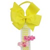 Wrapables Hair Clip and Hair Bow Holder, Yellow Chevron - 2 of 4