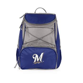 MLB Milwaukee Brewers PTX 13.5" Backpack Cooler - Blue