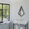 Uniquewise Decorative Shaped Metal Frame Wall Mounted Modern Mirrors For Home Office And For Any Wall for Your Living Room, Bedroom, Vanity, Entryway - 3 of 4