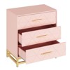 Dresser for Bedroom with 3 Drawer, Modern Dressers Chest of Drawers, with Wide Drawers and Metal Handles, Wood Dressers, Black - 2 of 4