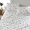 SUGIFT Green Trees & Trucks 3-Piece Flannel Sheet Set – Twin, Full, Queen, King Sizes - 2 of 4