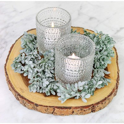 Clear Hobnail 6oz Glasses Set for Cold Beverages, 4-Pack