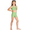 Girl's Crop Top Danz N Motion 24308C Evlynn Drawstring Key Hole Top Jazz Gymnastics - 4 of 4