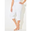 Catherines Women's Plus Size Everyday Capri With Sparkle Hem - 4 of 4
