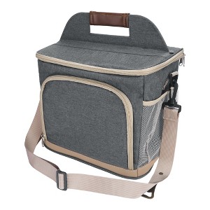 REGALWOVEN Oxford Leakproof Wipe Clean Adjustable Shoulder Strap Lunch Bags 11.8 x 7.9 x 9.4 Inches - 1 of 4