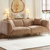 82.7'' Modern Boucle Fabric Sofa with Thickened Cushions, Curved 3-Seater Couch for Living Room & Bedroom - 2 of 4