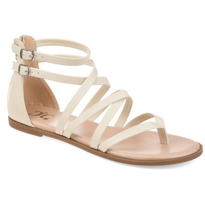 Journee Collection Womens Zailie Gladiator Flat Sandals